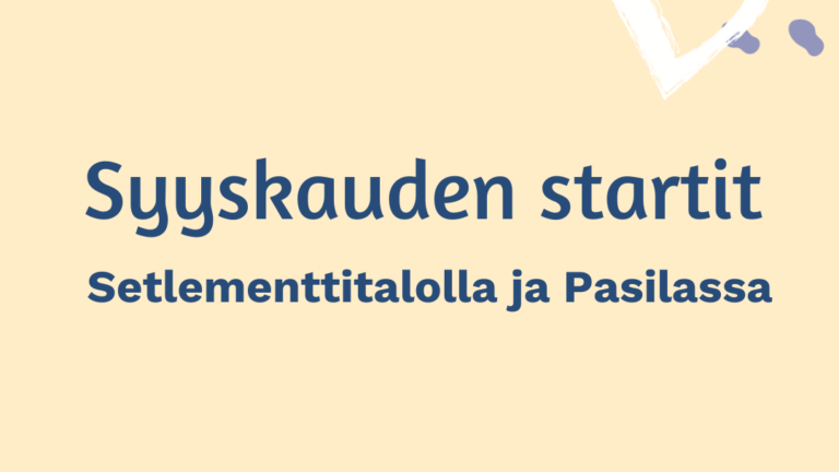 Syyskauden startit vapaaehtoisille